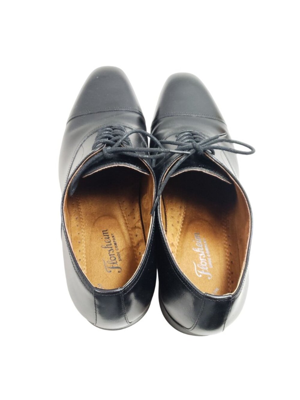 Florsheim Mens Size 13 3E Corbetta Cap Toe Oxford Black Leather - Picture 7 of 9